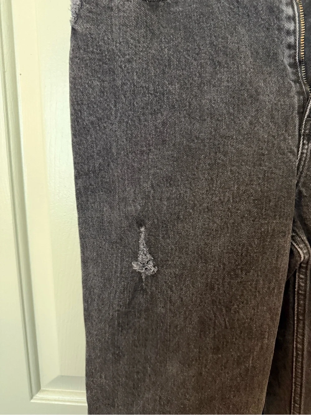 Abercrombie & Fitch Washed Black High-Rise Jeans